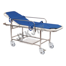 Plastic Bed Base Stretcher Cart with Four Castors